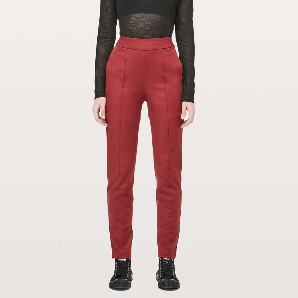 NWOT - Lululemon Lab Nai Trouser Pants Zesty Auburn Red - 4